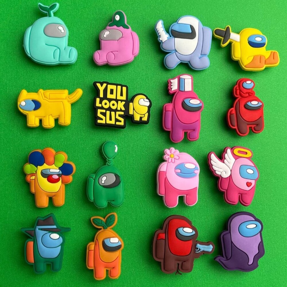 Among Us Crocs Shoe Charms Set of 16 - jibbitz Charms